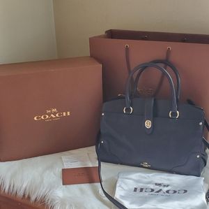 Coach Navy Two Way Bag